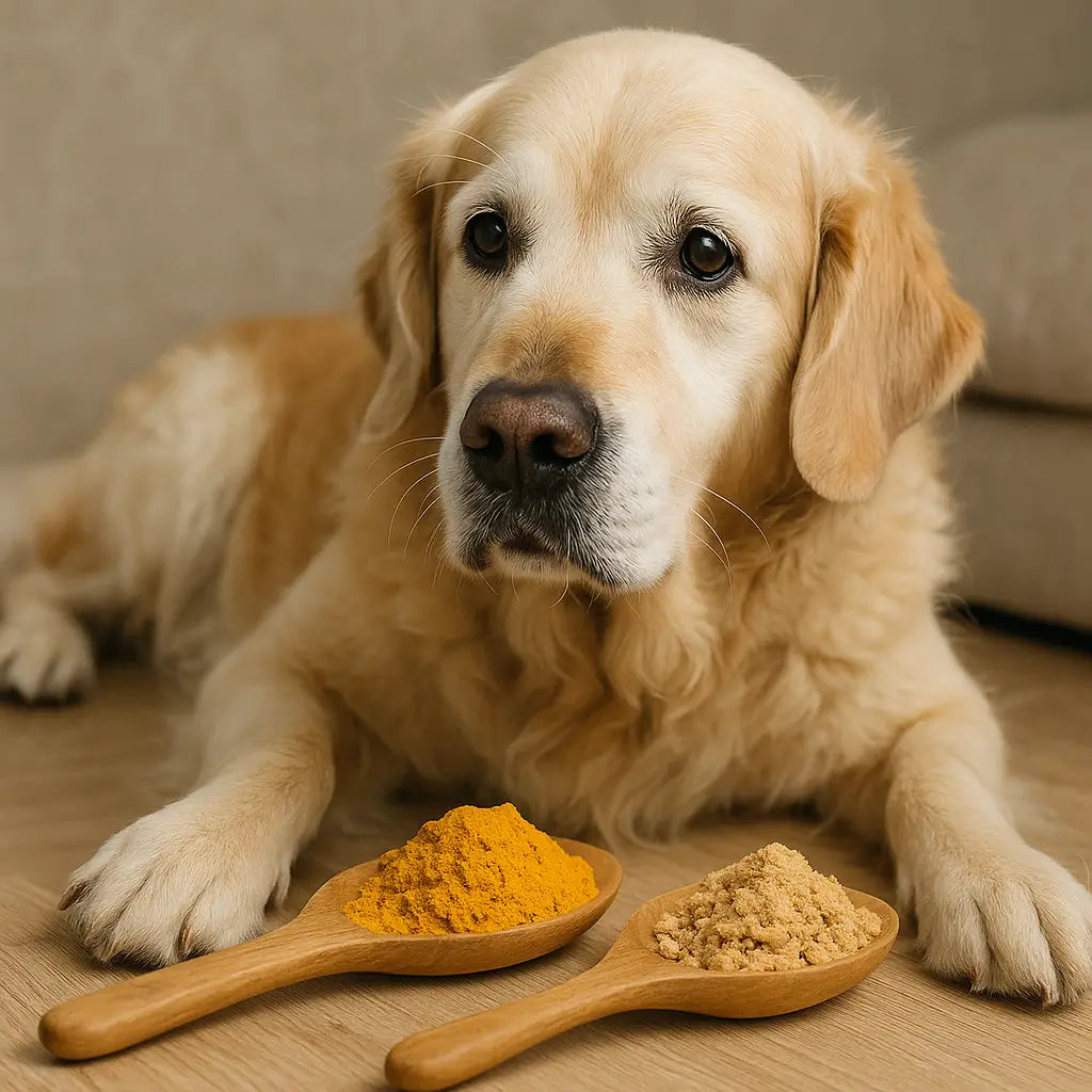 Curcuma et gingembre pour chien : les compléments naturels du confort articulaire