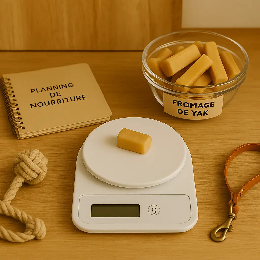 Le fromage de yak est une friandise naturelle, longue à mâcher, et riche en protéines et minéraux. Mais comme toute récompense, il doit être donné avec modération, même s’il est d’origine naturelle.