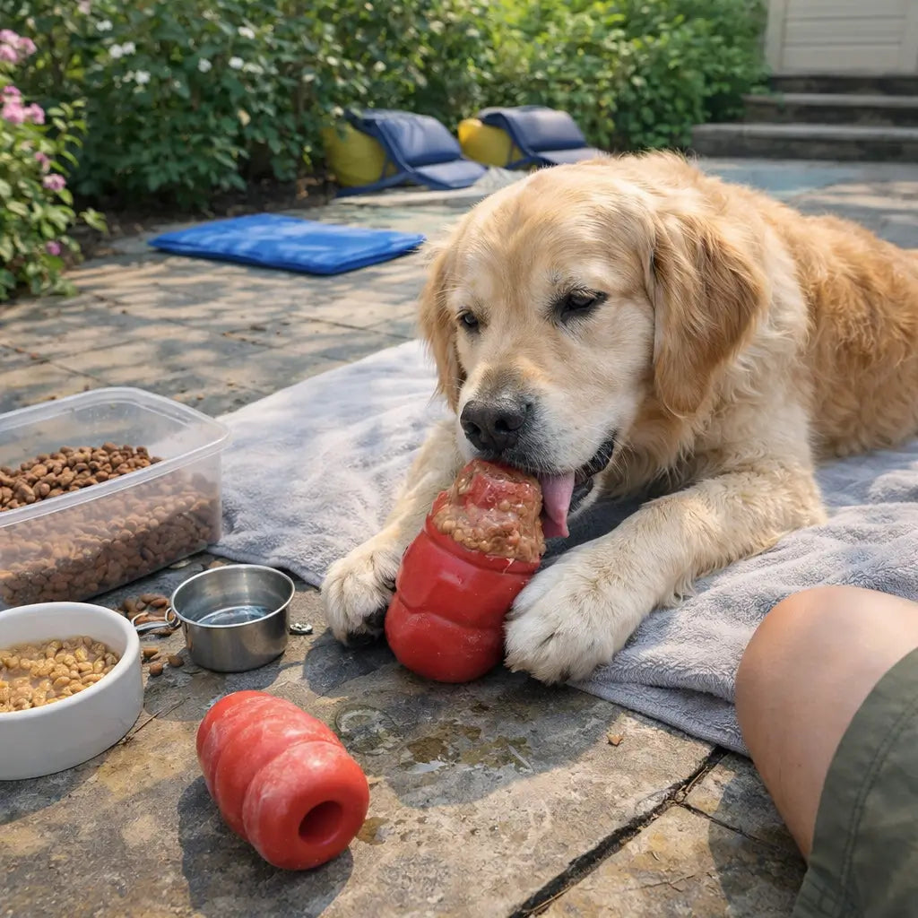 Kong congelé pour chien : l’occupation la plus efficace (recettes, difficulté, sécurité) - 2026