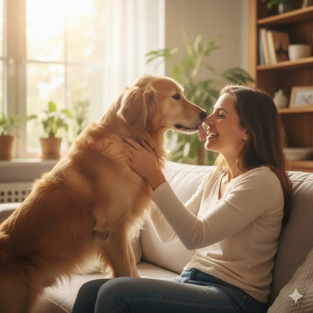 Pourquoi mon chien me lèche tout le temps ? Causes, risques et solutions