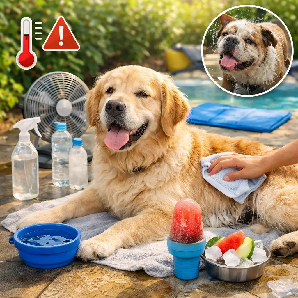 Routine simple, gestes utiles et protocole d’urgence. Objectif : réduire le risque de surchauffe et garder un chien hydraté, calme et en sécurité.