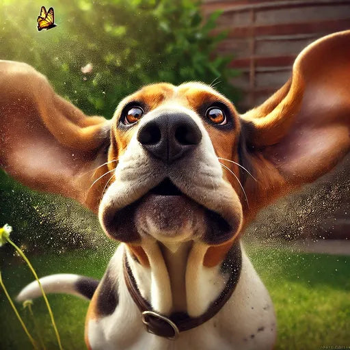 chien qui eternue