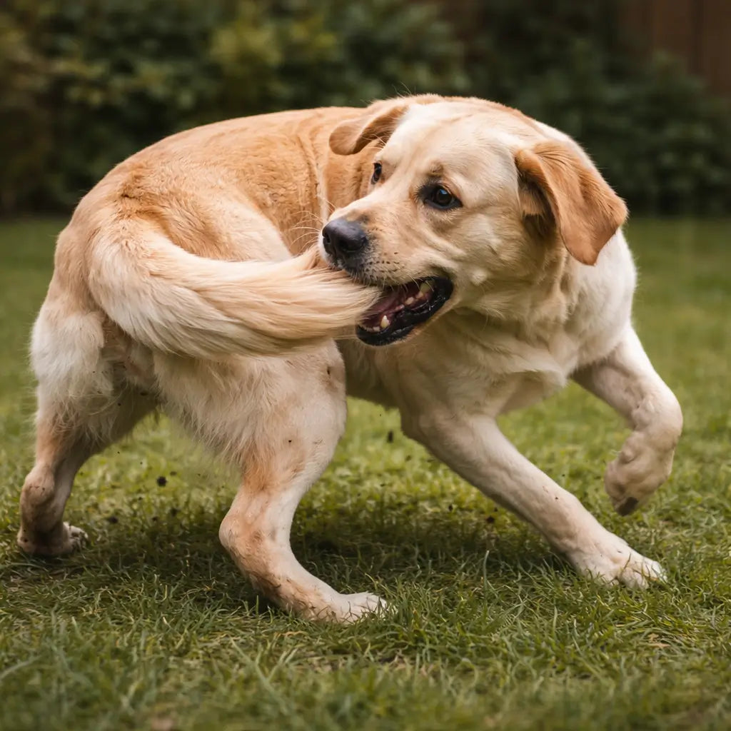 Pourquoi mon chien court après sa queue ? 4 causes + solutions vétérinaires