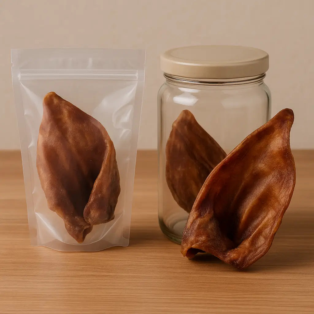 Comment bien conserver une oreille de porc pour chien ?