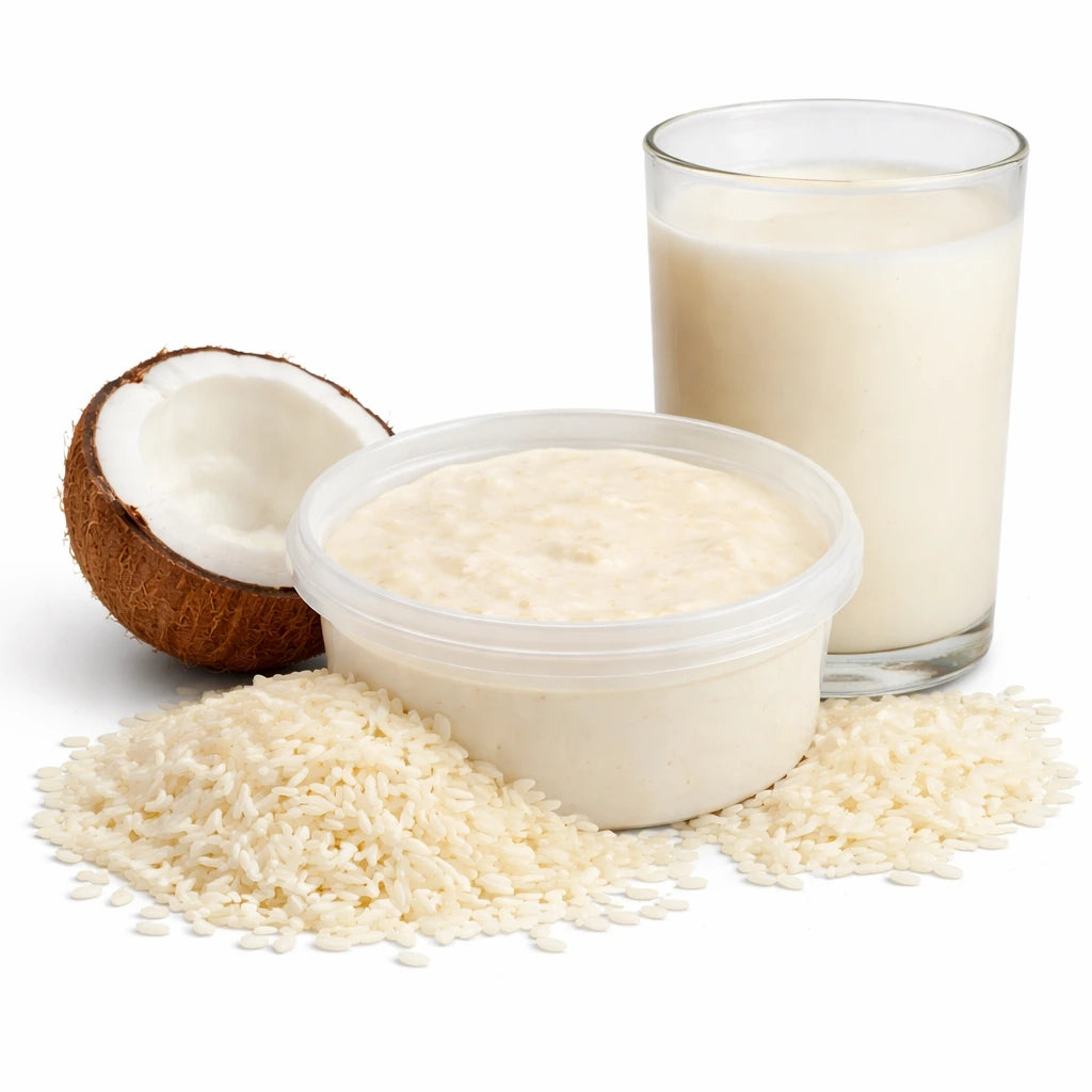 glace pour chien lait de riz noix de coco