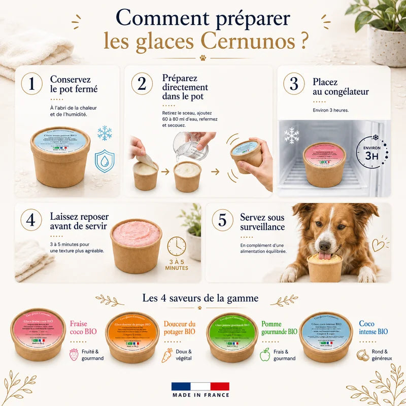 Mode d'emploi glace bio cernunos
