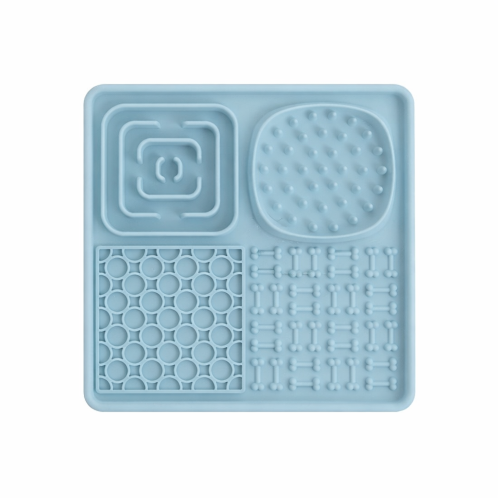 Tapis de léchage pour chien avec ventouses