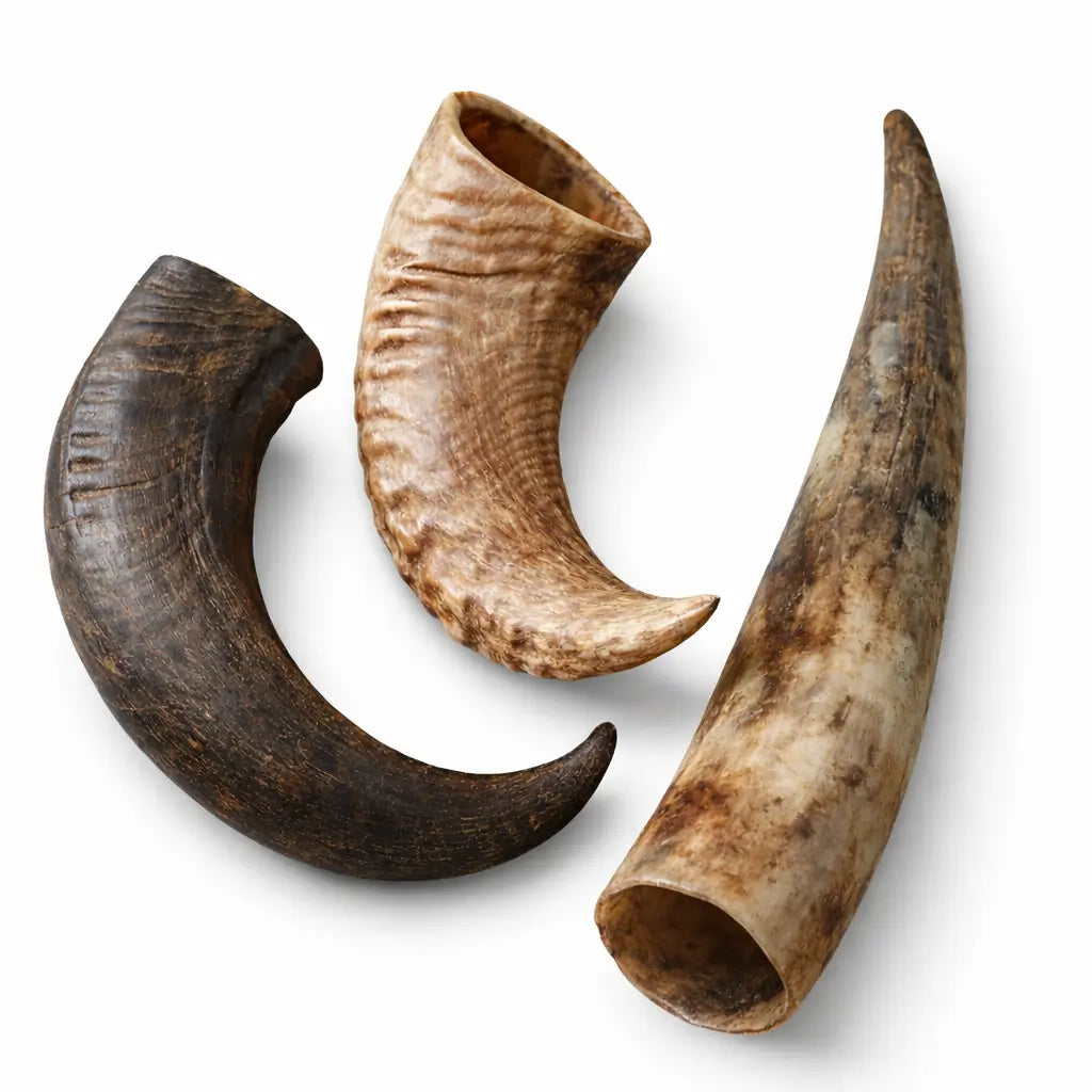 Trio de corne de vache-mouton-buffle pour chien