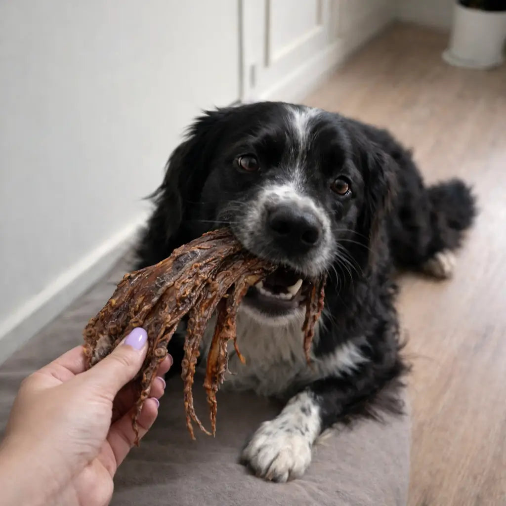 chien_qui_mastique_un_calamar_seche