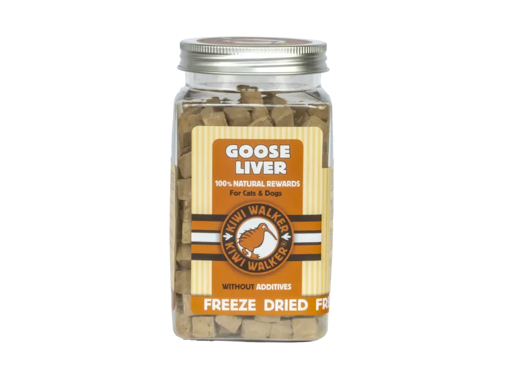 Friandises lyophilisées pour chien 100% foie d'oie