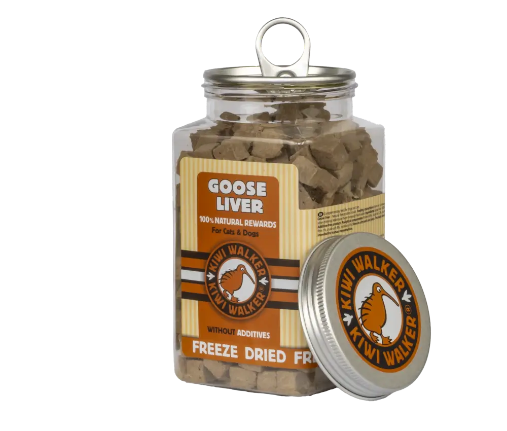 Friandises lyophilisées pour chien 100% foie d&#39;oie
