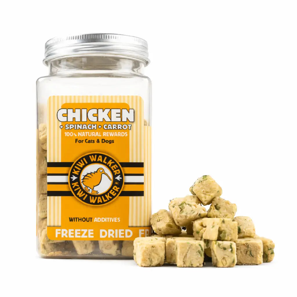 Friandises lyophilisées Poulet, épinards et carottes