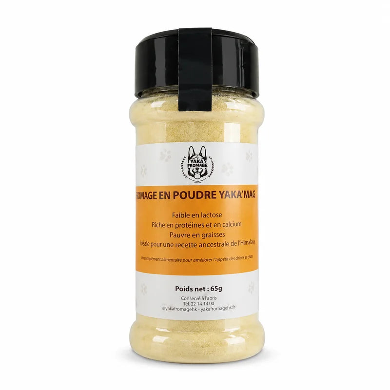 Poudre de fromage pour chien