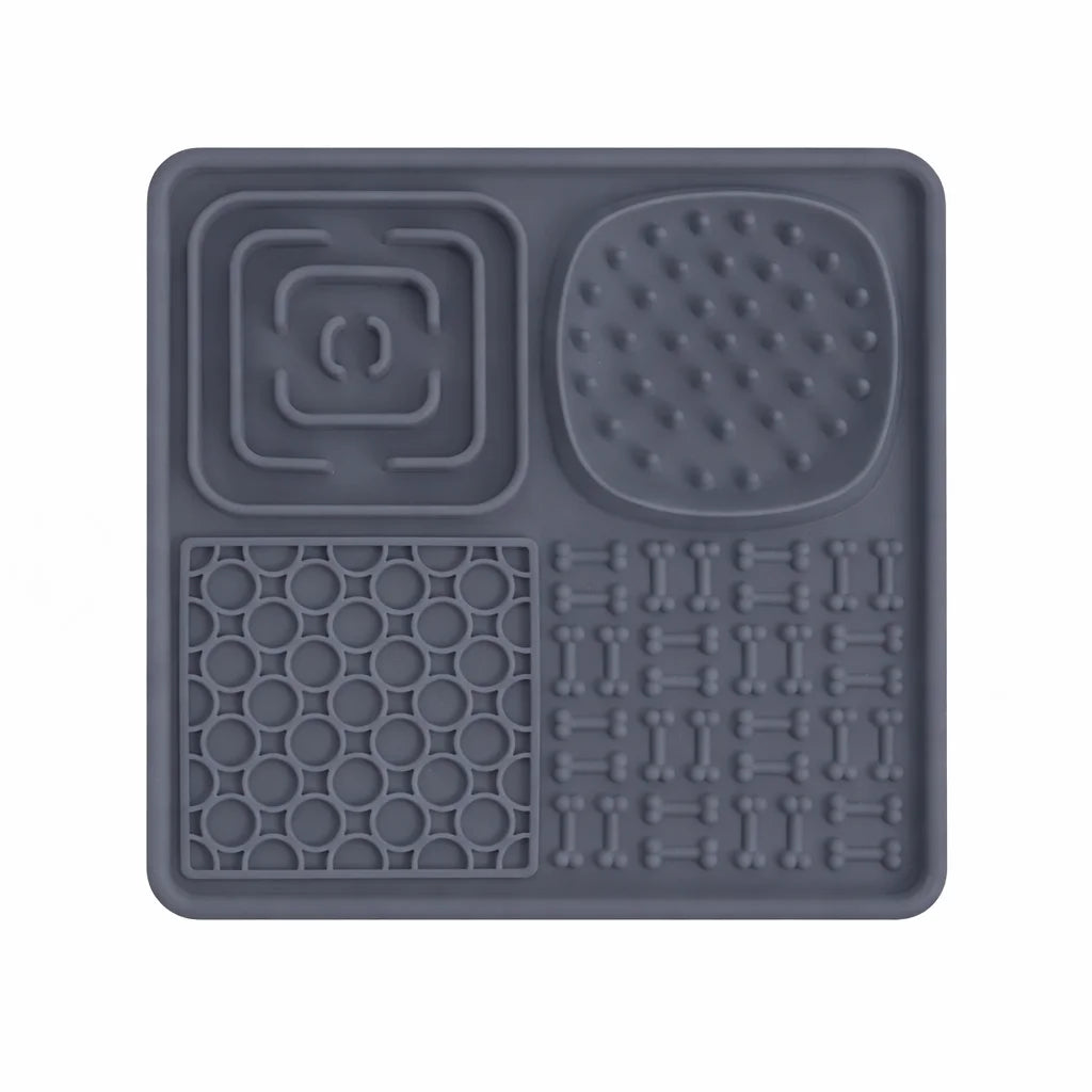 Tapis de léchage pour chien avec ventouses