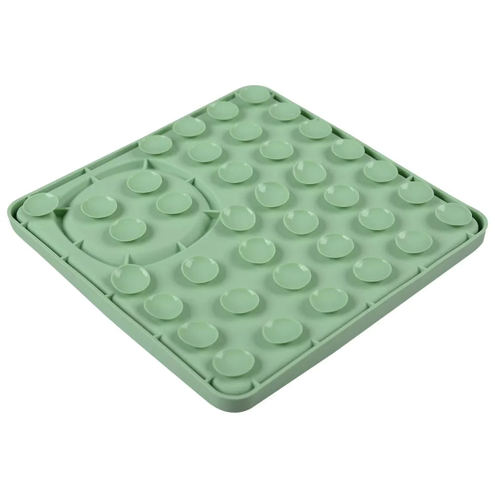 Tapis de léchage pour chien avec ventouses